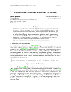 Bayesian Torrent Classification by File Name and Size Only