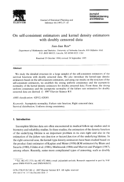 On self-consistent estimators and kernel density