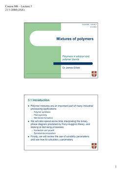 Mixtures of polymers