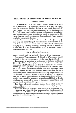 the number of structures of finite relations