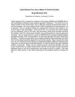 Lafora Workshop abstracts