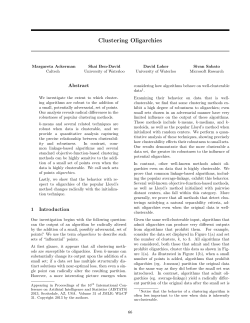 Clustering Oligarchies