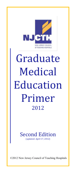 Graduate Medical Education Primer