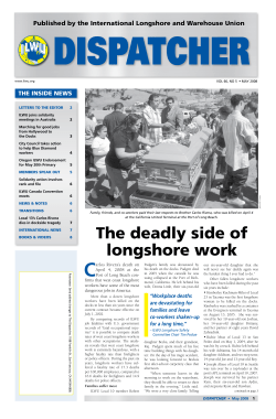 May, 2008 - ILWU Archive - International Longshore and Warehouse