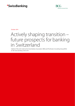 Actively shaping transition &ndash; future prospects for