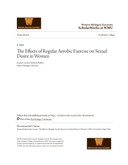 The Effects of Regular Aerobic Exercise on Sexual Desire in Women