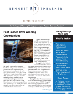 Thinking Taxes - Click here to see the full newsletter