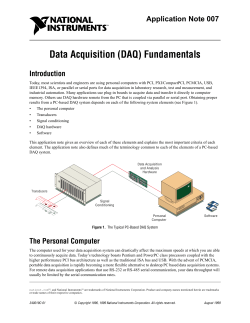 Data Acquisition (DAQ) Fundamentals