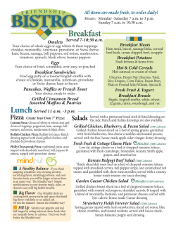 Breakfast - Foxdale Village