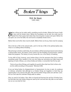 Broken Things