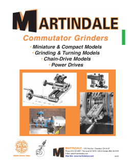 Commutator Grinders - Martindale, Electric