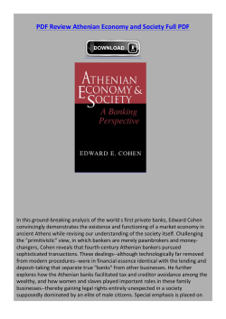 PDF Review Athenian Economy and Society Full PDF
