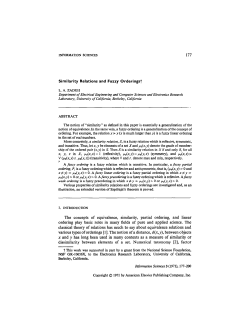 Similarity relations and fuzzy orderings, Inf. Sci. 3, 177