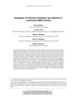 Strategies of intention formation are reflected in