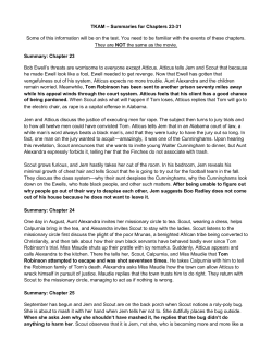 TKAM &ndash; Summaries for Chapters 23-31 Some of this