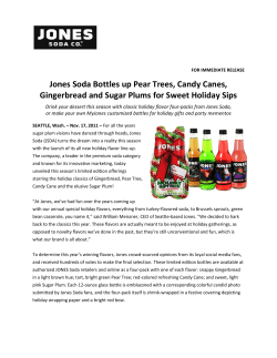 Jones Soda Bottles up Pear Trees, Candy Canes, Gingerbread and