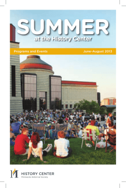 HisTorY CrAWLs - Minnesota History Center