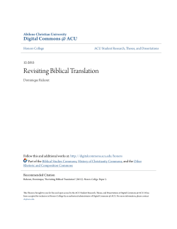 - Digital Commons @ ACU