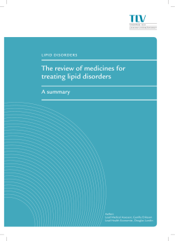 Lipid disorders - a summary