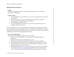 Bevin`s Skiff Building Manual Building Manual Introduction