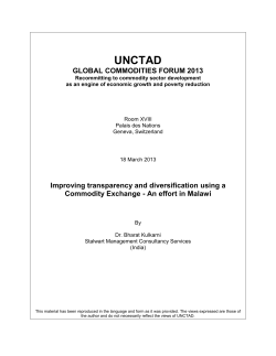 Improving transparency and diversification using a
