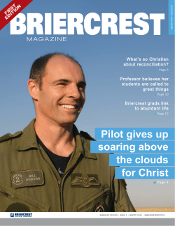Seminary Magazine Edit - Briercrest College and Seminary