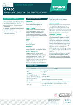 HIGH DENSITY POLYETHYLENE ROOT