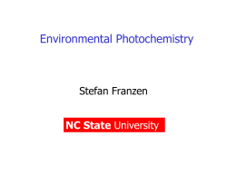 Environmental Photochemistry