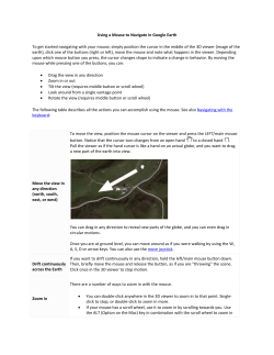Mouse Navigation in Google Earth