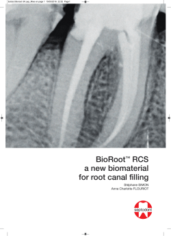 BioRoot RCS - Clinical cases
