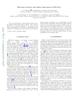 Electronic Structure and Valence Band Spectra of Bi4Ti3O12