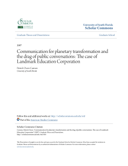 Communication for planetary transformation and the drag of public