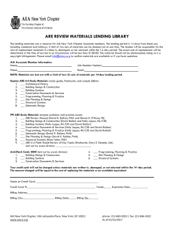 are review materials lending library