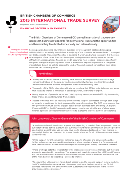 ITS_Access to finance - British Chambers of Commerce