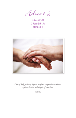Advent 2 - Evangelical Lutheran Church in Canada