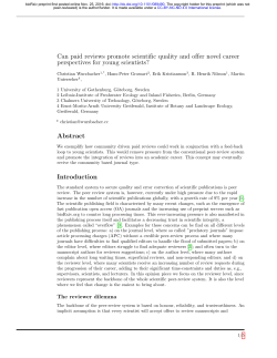 Can paid reviews promote scientific quality and offer novel