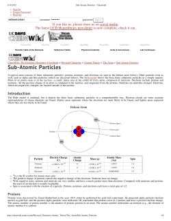 Sub-Atomic Particles - Chemwiki