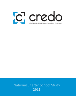 National Charter School Study 2013