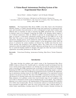 A Vision-Based Autonomous Docking System of the