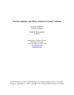 The Determinants and Effects of Interest