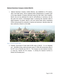 National Aluminium Company Limited (NALCO)