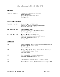 Alberto Coustasse-Hencke, MD, MBA, MPH, Dr