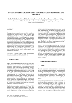 interferometric crossing orbit experiment using