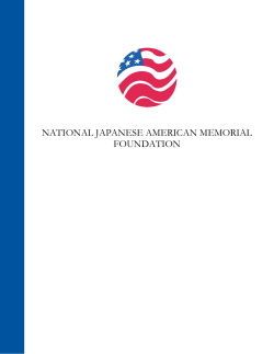 NATIONAL JAPANESE AMERICAN MEMORIAL FOUNDATION