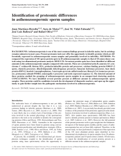 Identification of proteomic differences in