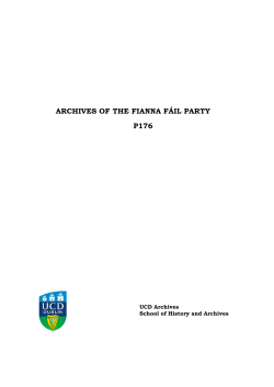 Descriptive catalogue - University College Dublin