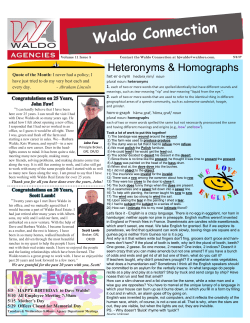 May 2017 - Waldo Real Estate