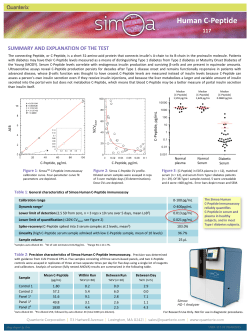 C-Peptide Data Sheet
