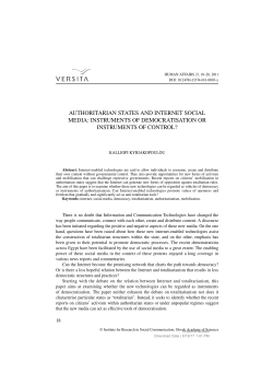 authoritarian states and internet social media