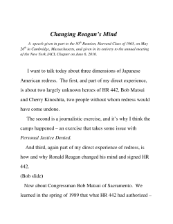 Changing Reagan`s Mind